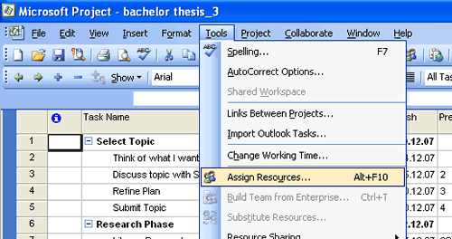 Assign Resources